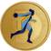 Paris 2024 Olympics Alphabet Sport Medallion D-Discus