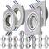 V-TAC Elegant Installation Frame Silver Lampedel 2stk