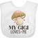 Inktastic My Gigi Loves Me Mushroom Baby Bib