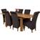 Modern Furniture Direct Richmond Solid Oak Dining Set 78x220cm 7pcs