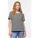 Pieces T-shirt pcRia SS Tee Stripes Svart