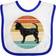 Inktastic Chihuahua Dog Retro Sunset Baby Bib