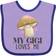 Inktastic My Gigi Loves Me Mushroom Baby Bib