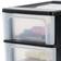 Plastic Drawers Black Opbevaringsboks 7L