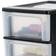 Plastic Drawers Black Storage Box 7L