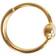 Stine A Big Dot Curl Left Earrings - Gold/Transparent