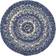 VHC Brands Trivet Powder Blue/Creme Place Mat Beige, Blue (20.3x20.3cm)