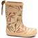 bisgaard Fashion Rubber Boots - Beige Leaves