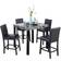 Best Master Furniture Haskel Dark Oak/Granite Dining Table 36x36"