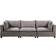 Lilola Home Madison Collection 81400-5 Light Gray Sofa 120.5" 5 Seater