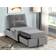 Best Master Furniture Multifunctional Grey Armchair 17"