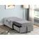 Best Master Furniture Multifunctional Grey Armchair 17"