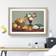 East Urban Home Still Life Fruit with Flowers Vol.9 Grey/Brown/Cream Framed Art 36x27cm