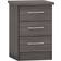 SECONIQUE Nevada Black Wood Grain Wardrobe 78x182.5cm 4pcs