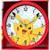 Pokémon POK3159 Red Wall Clock 25cm