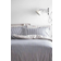 The Linen Yard Hebden Duvet Cover Grey, Blue (26x22cm)