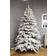 Premier Decorations Flocked Mountain Pine Green/White Christmas Tree 183cm