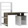 Hanah Home Liv Walnut/White Skrivbord 60x146.3cm