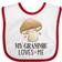 Inktastic Grammie Loves Me Granddaughter Mushroom Baby Bib