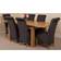 Modern Furniture Direct Richmond Solid Oak Dining Set 78x220cm 7pcs