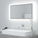 vidaXL Led Bathroom Mirror Grey 80 Cm