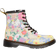 Dr. Martens Youth 1460 Floral Mash Up Leather Lace Up Boots - Parchment Beige/K Hydro