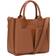 Claudia Canova Megan Front Pocket Grab Bag - Tan