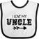 Inktastic I Love My Uncle With Arrow Baby Bib