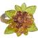 Saro Lifestyle Flower and Leaves Design Beaded Napkin Ring 1.5" 4