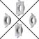 V-TAC Elegant Installation Frame Silver Lampedel 2stk