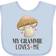 Inktastic Grammie Loves Me Granddaughter Mushroom Baby Bib