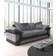 Dino Right Corner Grey/Black Sofa 235cm 2 Seater, 3 Seater