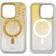 SONIX case for iPhone 14 Pro Max compatible with MagSafe 10ft Drop Tested Drippin gold glitter