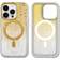 SONIX case for iPhone 14 Pro Max compatible with MagSafe 10ft Drop Tested Drippin gold glitter