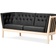 Stouby Maria Oak/Black Sofa 151cm 2 personers