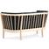 Stouby Maria Oak/Black Sofa 151cm 2 personers