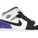 Nike Air Jordan 1 Mid SE GS - White/Black/Light Solar Flare Heather/Varsity Purple