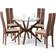 Julian Bowen Chelsea Walnut Dining Set 120cm 5pcs