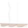 Flos Almendra Linear S3 Nude Lampada a Sospensione 128.6cm