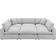 modway 6 - Piece Upholstered Sectional Light Gray Sofa 120" 6 6 Seater