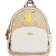 Coach Mini Court Backpack In Signature Canvas With Pear - Chalk Taffy