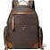 Michael Kors Prescott Large Signature Logo Print Woven Backpack - Brown/Acorn