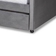 Baxton Studio Freda Grey Sofa 88.4" 3 Seater