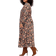 Sheego Floral Print Maxi Dress - Black Patterned