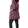 Roman Curve Abstract Pocket Stretch Tunic - Purple