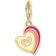 Thomas Sabo Best Friends Heart Charm Pendant Bracelet - Gold/Red/Pink