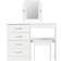 SECONIQUE Nevada White Gloss Dressing Table 40.5x100cm 2pcs