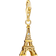 Thomas Sabo Eiffel Tower Charm Pendant - Gold/Transparent