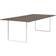 Muuto 70/70 Solid Smoked Oak/White Dining Table 108x255cm