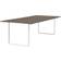 Muuto 70/70 Solid Smoked Oak/White Matbord 108x255cm